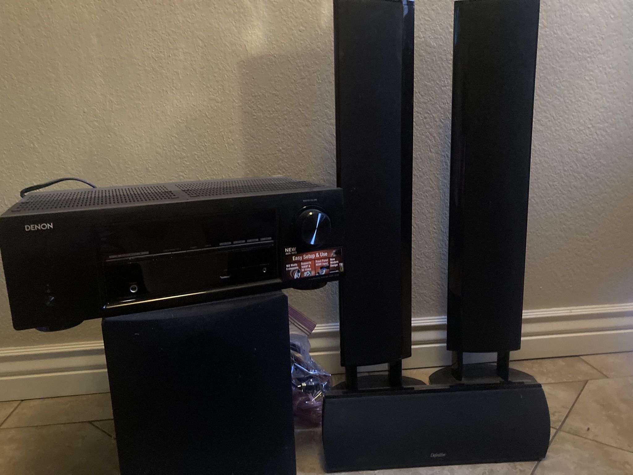 Denon Receiver With Speakers for Sale in Tempe, AZ OfferUp
