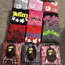 All Size Small THIS IS NOT FREE Sp5der And Denim $160 BAPE $220