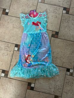 NWT Disney Princess The Little Mermaid Girls fantasy gown size 6X