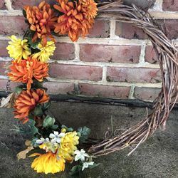 Fall Grapevine Wreath 