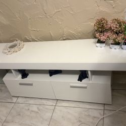 White TV Stand