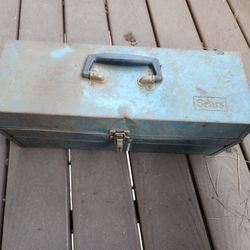 Sears Toolbox With Tools