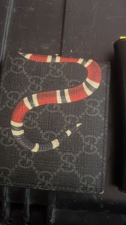 Gucci GG Supreme Snake Wallet Black