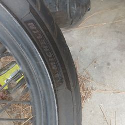 Michelin Commander 3s Tire With Spoke Wheels