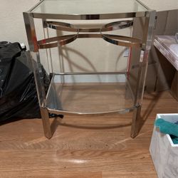 Metal Glass Table