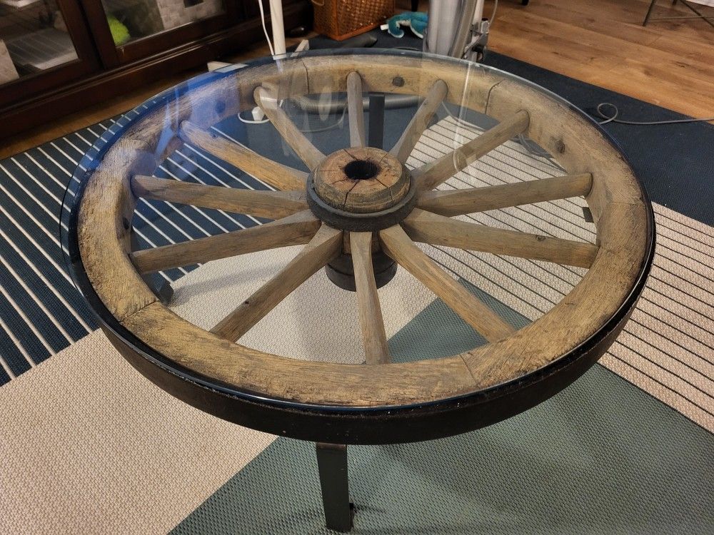 Coffee Table - Wagon Wheel