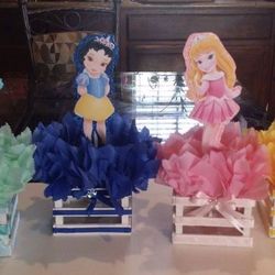 Baby princess centerpieces