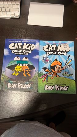 Cat Kid Comic Club Books by Dav Pilkey – Set of 2