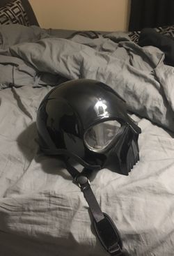 Skull motorcycle helemet