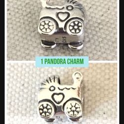 1 Pandora Baby Carriage Charm