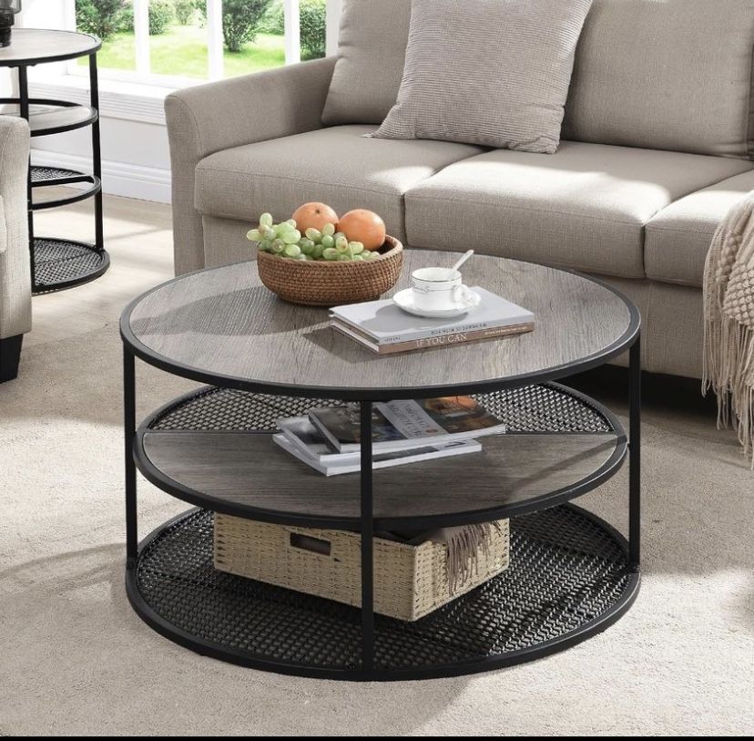 New Modern Round Coffee Table