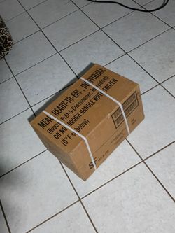 Food rations from the US military One case