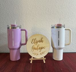 STARBUCKS X STANLEY  PHILIPPINES EXCLUSIVE SAKURA LAVENDER AND CREAM BUNDLE NEW WITH INTACT SKU