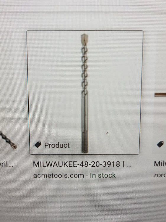 MILWAUKEE SDS MAX 4-Cutter MX4 Drill Bit, 1 1/8in. X 16in. X 21in Model 48 20 3966 111955