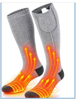 Heated Socks, Electric Heated Sock, Feet Warmer,Large