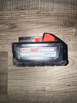 Milwake batery size 6.0