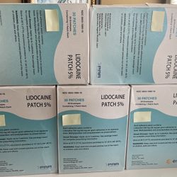 5% Pain Patches NEW - 5 Boxes of 30 = 150 Total Patches, By Endo.
