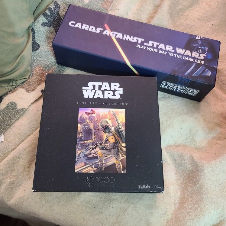 Cards Against Starwars Game And Starwars Bobafett Puzzle