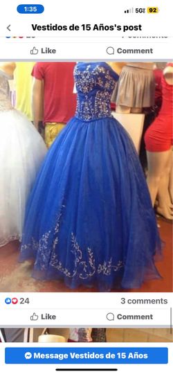 Vestido de quinceañeras talla  2