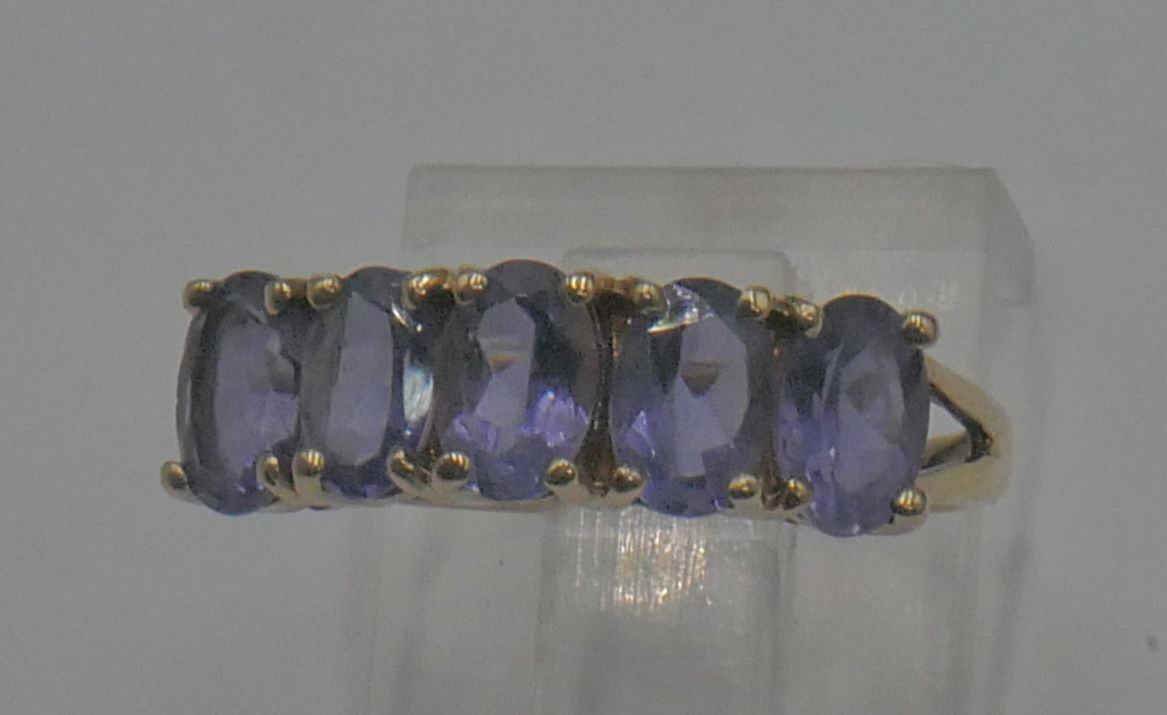 10kt yellow gold ring size 7 2.5 grams w 5 oval amethyst stones. 882920 2 .,All Products : American Fashion Style Bags On Sale
