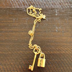 Victoria’s Secret Scandalous" Lock and Key Necklace