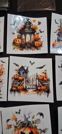 Halloween UV DTF wraps 6 x 6' wide $1 each