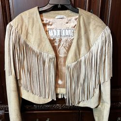 Designer Leather Woman's Western Jacket 