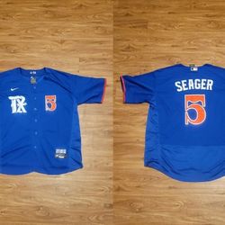 Texas Rangers Seager Baseball Jersey 