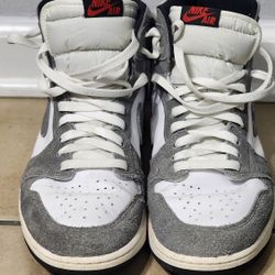 Size 12- Air Jordan 1 Black and Smoke Grey