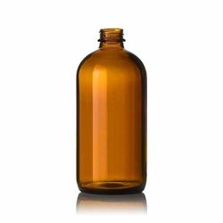 16oz Amber Boston Glass Bottles (12ct)