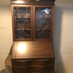 Secretary desk for sale, key included.