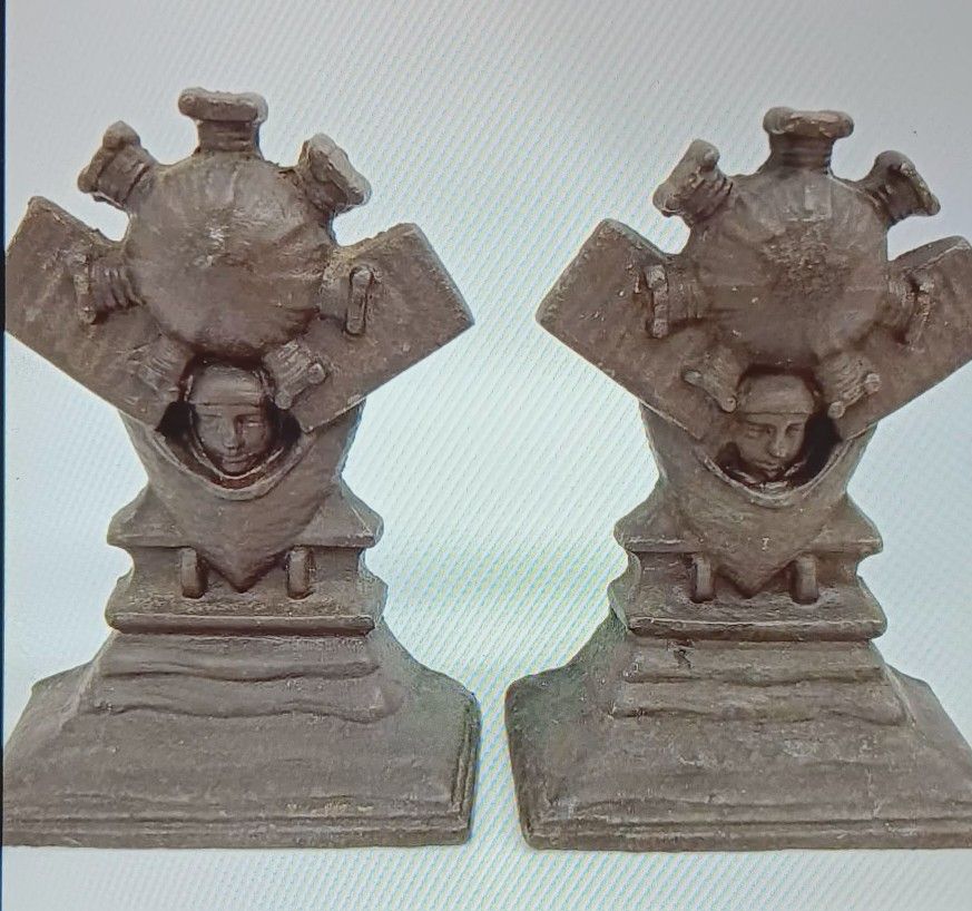 Extremely Rare Vintage Charles Limbaugh Book Ends