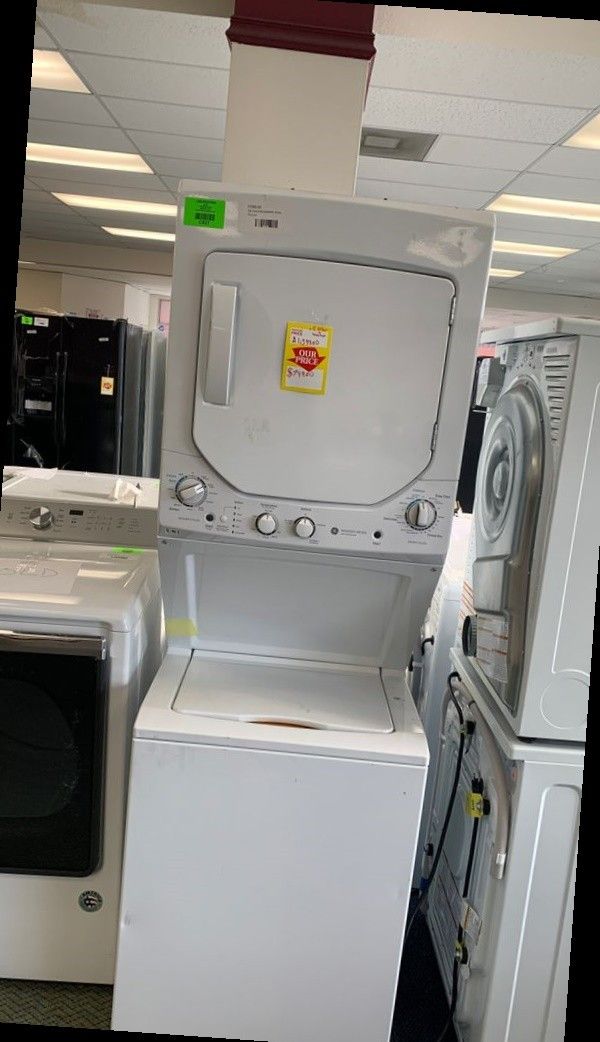 GE GUD24ESSMWW WASHER AND ELECTRIC DRYER COMBO