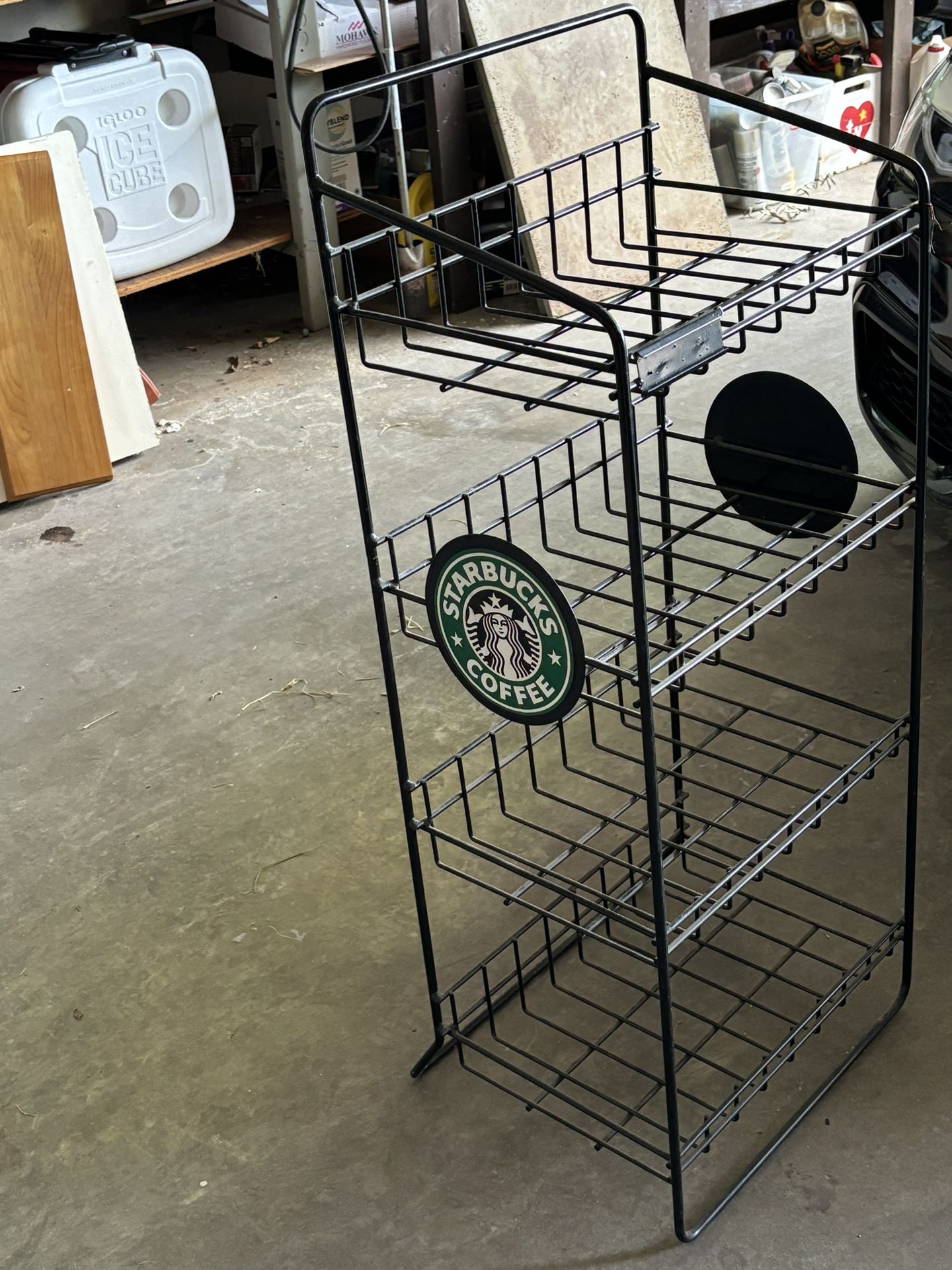 Starbucks Merchandise Rack