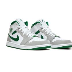 Air Jordan 1 Mid ‘Green/Grey’ - Size 13 - Super Clean 