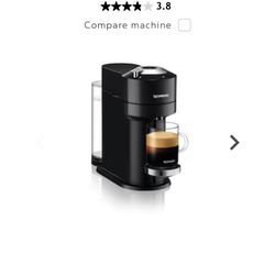 Nespresso Vertuo Next Espresso Maker (lightly used, all black)