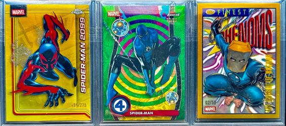 2026 Topps Marvel Spider Man 3 Card Lot /50 /99 /275 Gold Green Scope SSP