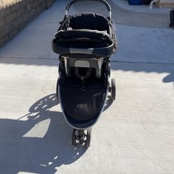 Britax Infant Seat (with The Base) And B-Agile Stroller