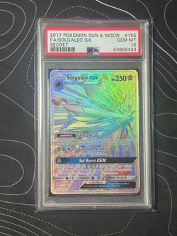 2017 Pokemon Sun and Moon Solgaleo Gx #155
