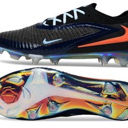 Nike Phantom 6 Low Elite FG Firm Ground Soccer Cleats - Black/Blue/Red