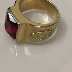 Men’s Ring - Gold Tone Stainless Steel 