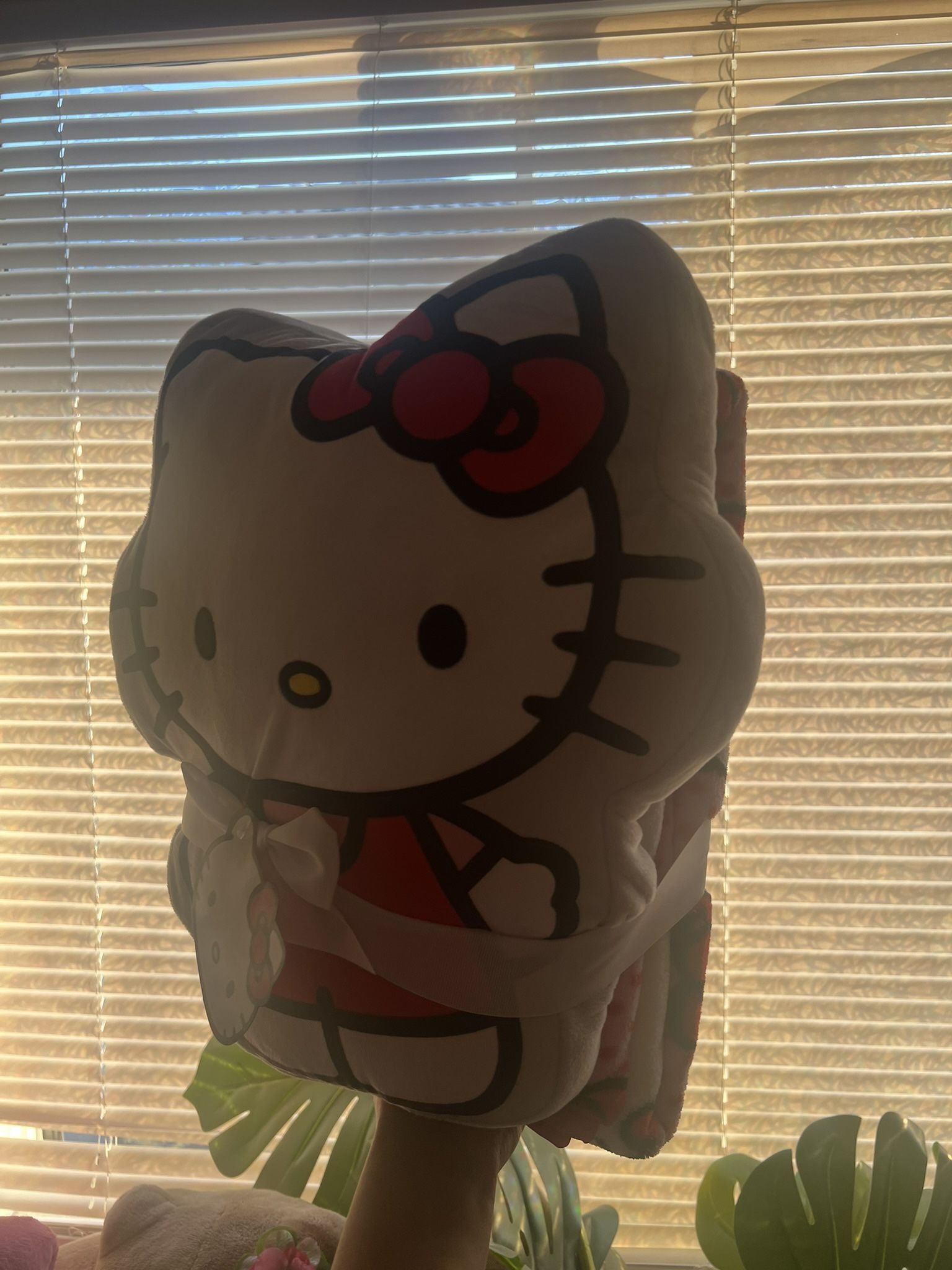 Hello Kitty Pillow and Blanket Set
