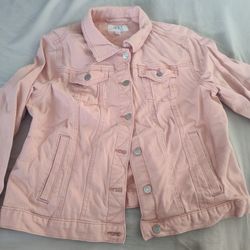 Women's/ Girls Pink Jean Jacket