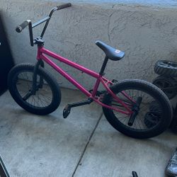 Pink elite bmx bike