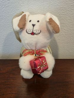 Puppy Dog  Christmas ornament felt plush doll