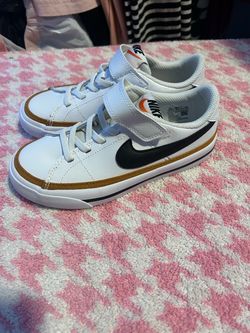 Nike Kids Low-Top Sneakers White Gold