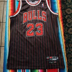 Chicago Bulls Jordan Pinstripe Jersey 