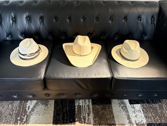 (3) Mens Cowboys hats Good Brands Good Condition $25 Each