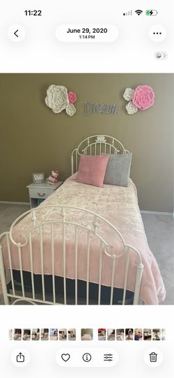 Iron rod bed frame