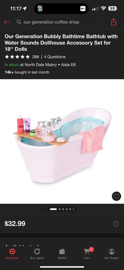 Our Generation Bubbly Bathtime Tub